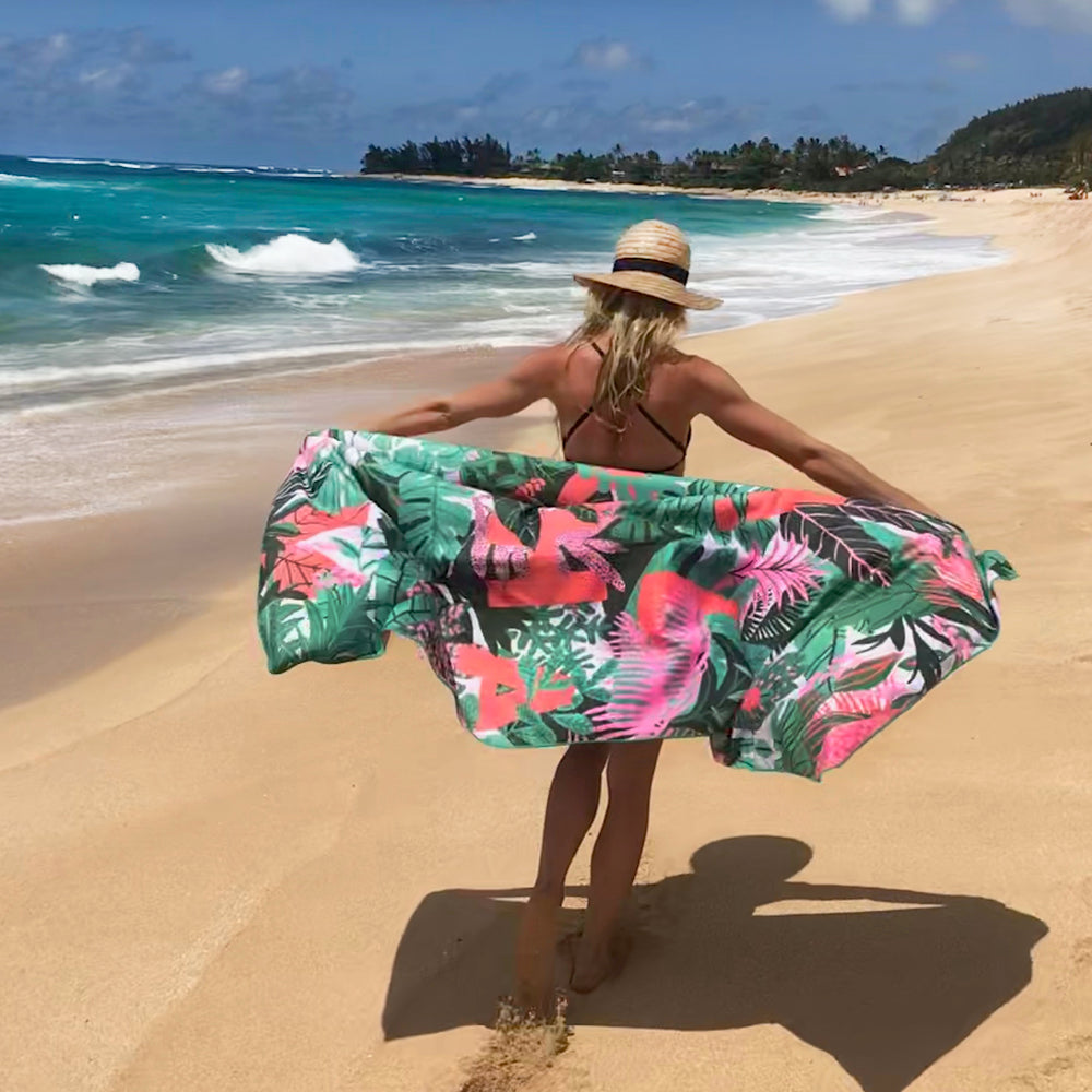 【美品】 Kim Sielbeck Plant Alohaキムシエルベックハワイ PLANT ALOHA by Kim Sielbeck – Surfer Towel