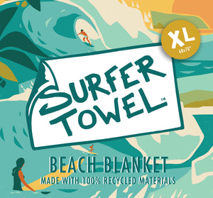 NORTH SHORE SURF - XL BEACH BLANKET by Nick Kuchar