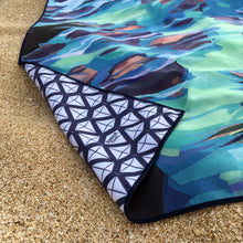 Low tide is the best time for laying out on the beach with a new Surfer Towel! Quick drying, eco friendly, with a gorgeous double sided print! 