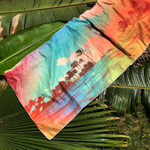 TROPICS surfer towel on palm leaves by Matthew Allen - Double sided, quick drying and made from eco friendly material! 