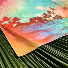 TROPICS corner of surfer towel by Matthew Allen - Double sided, quick drying and made from eco friendly material! 